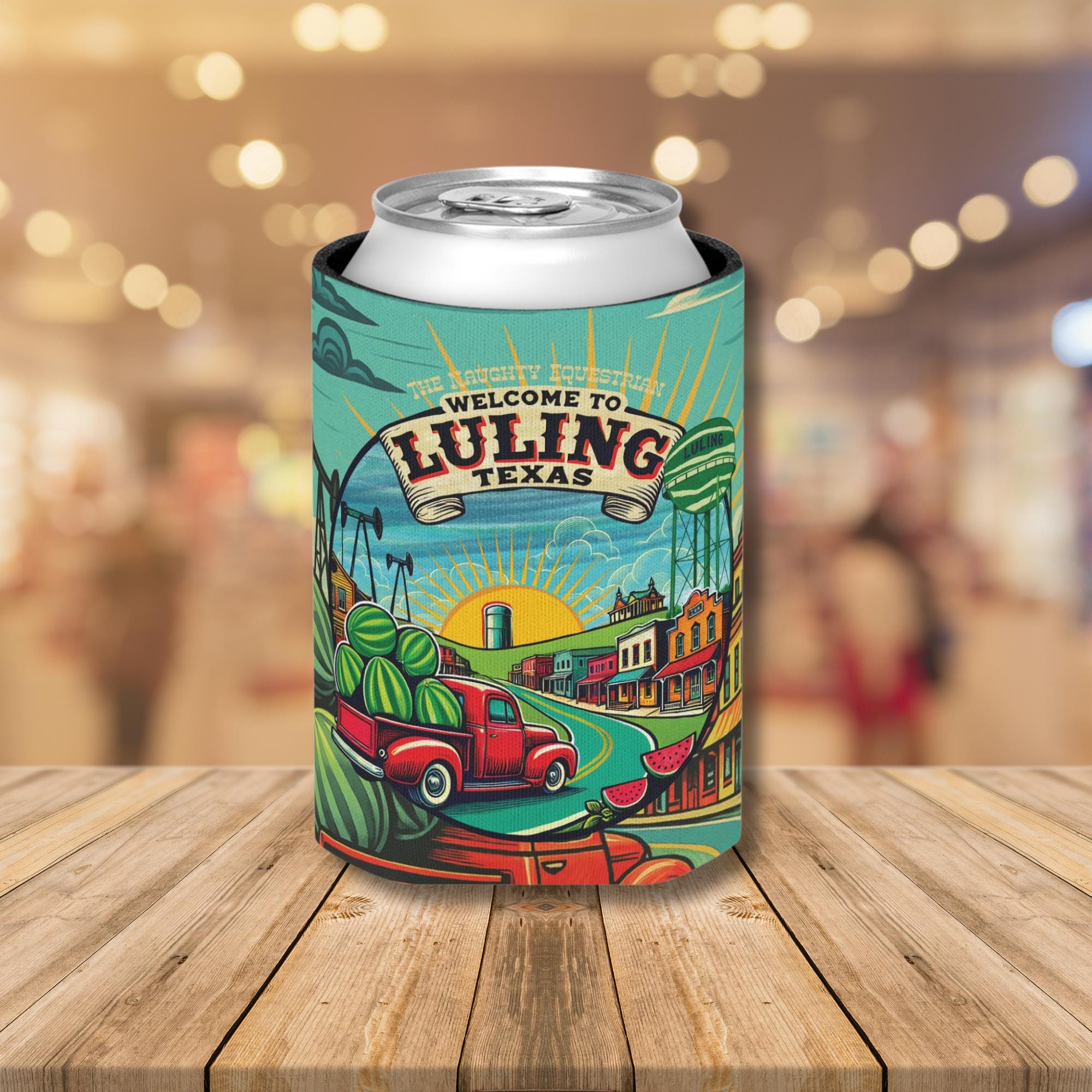 Welcome to Luling Texas Can Cooler 12oz, City Souvenir 12oz Regular