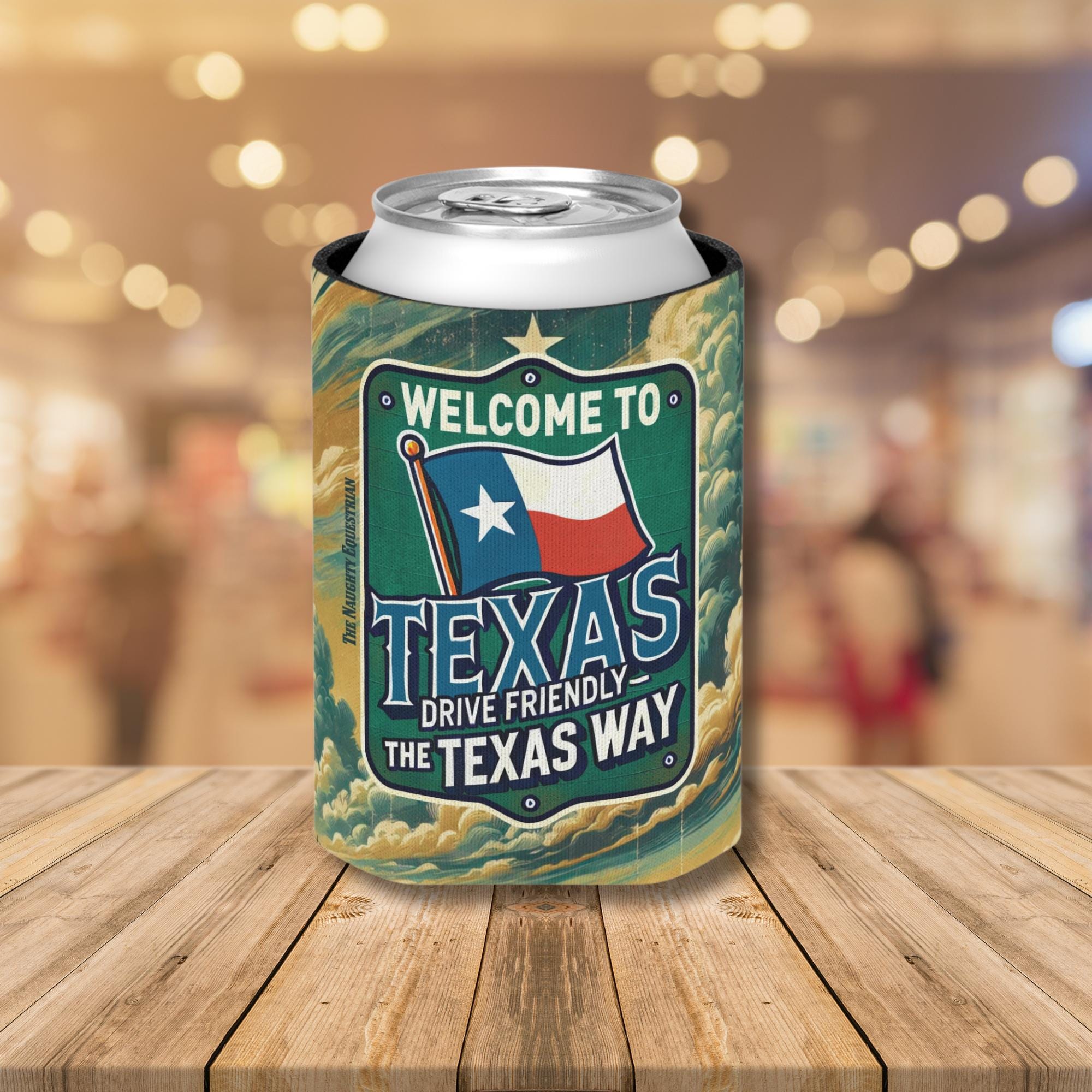 Welcome To Texas Can Cooler 12oz, City Souvenir 12oz Regular