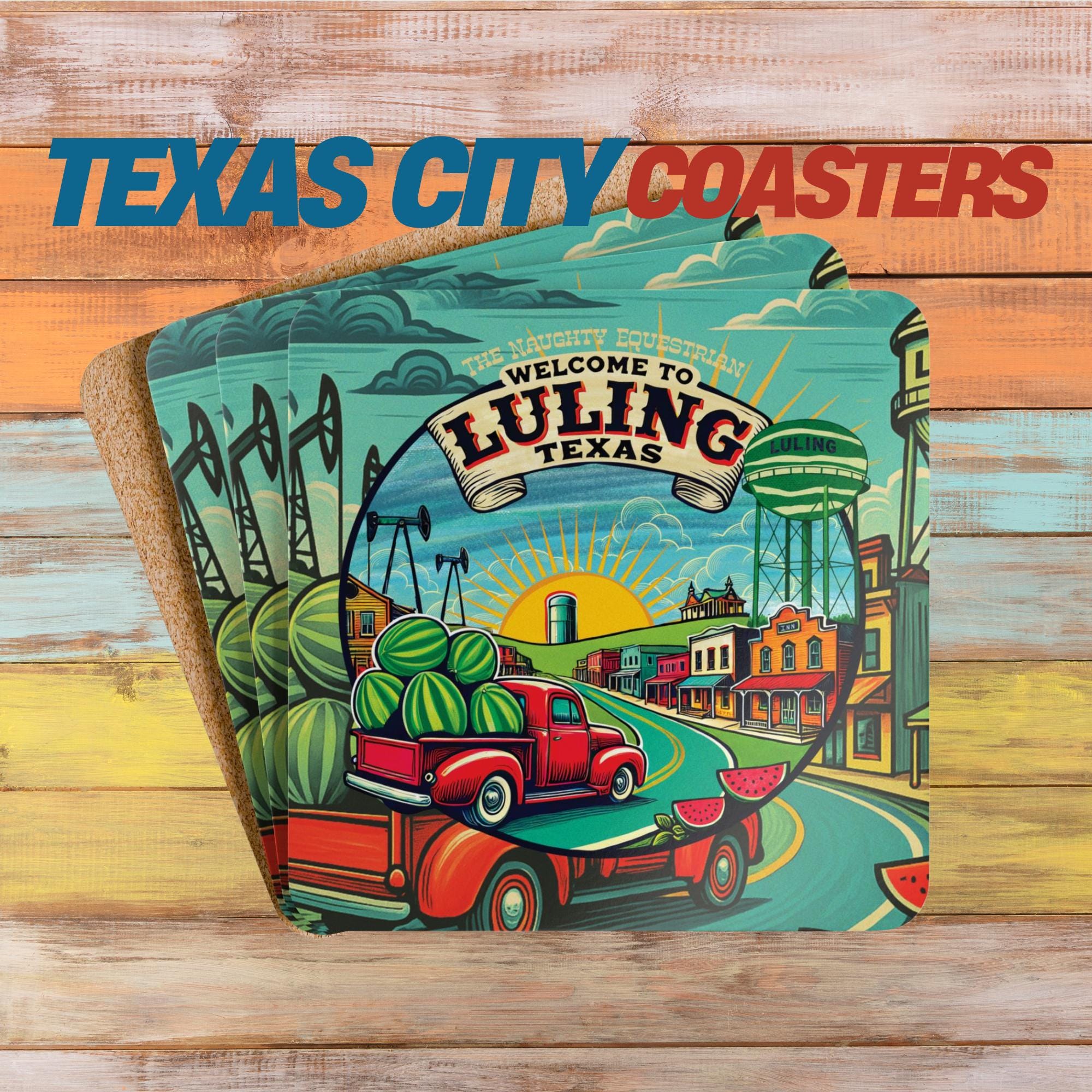 Welcome to Luling Texas Bar Coaster