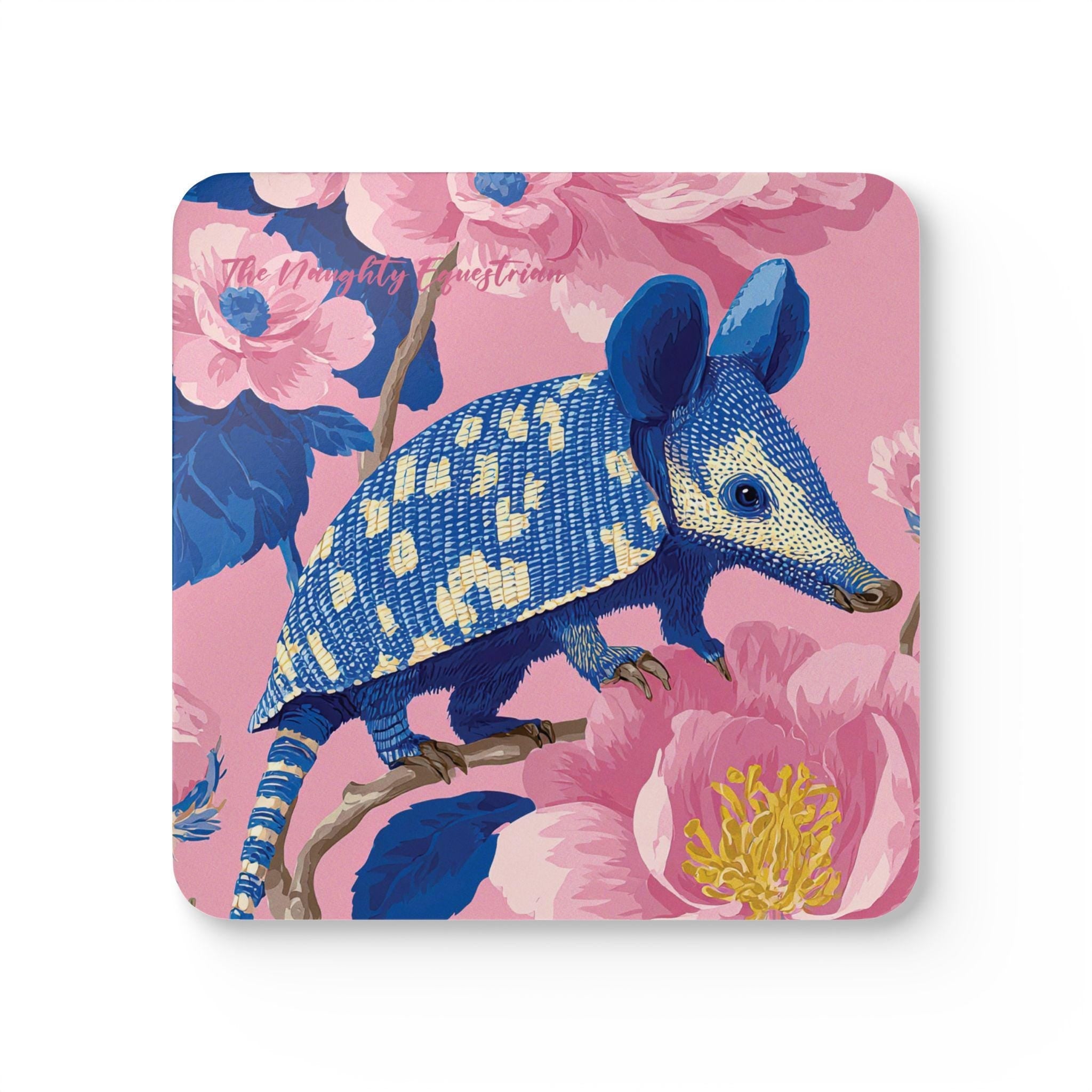 Armadillo in Bloom Coaster Set