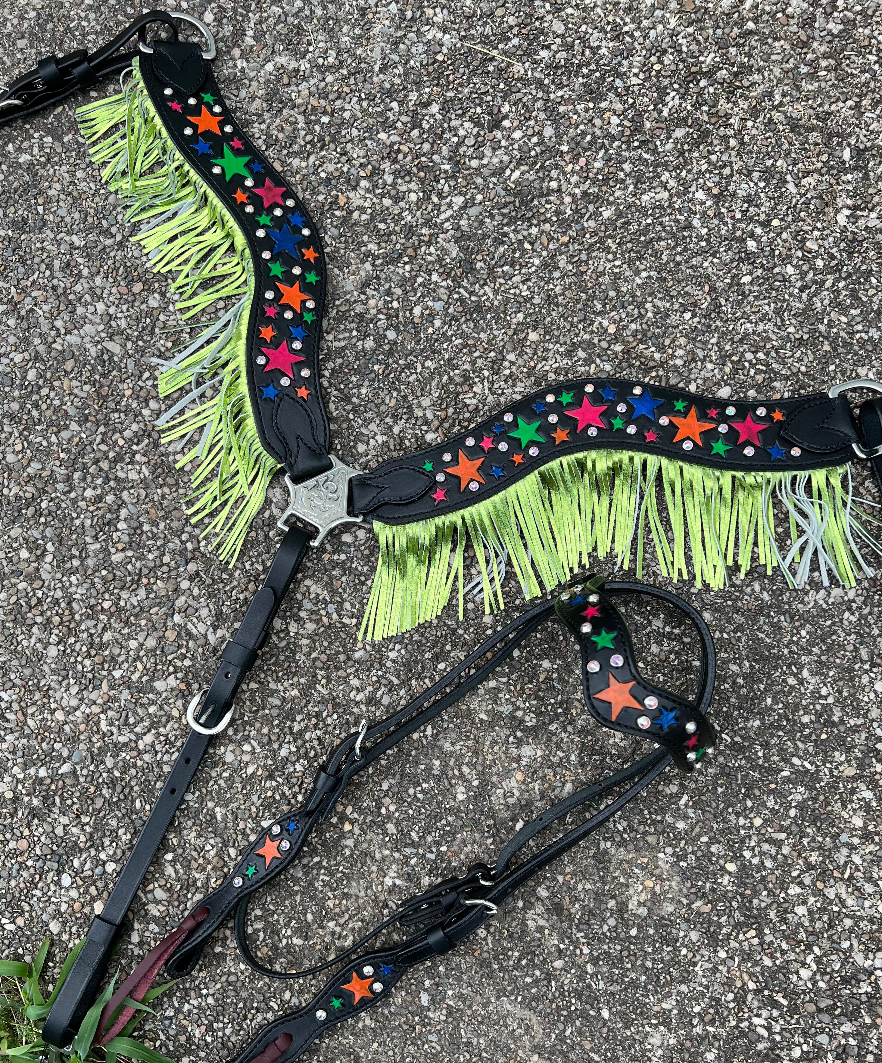 Cosmic Star (Black) Breast Collar