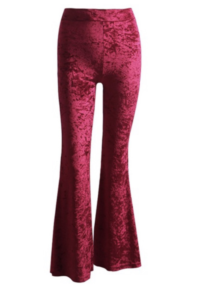 Velvet Flare Pants