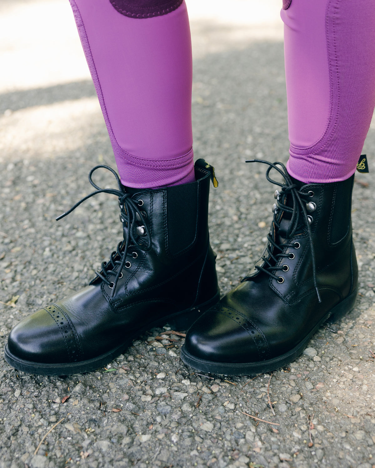 Lace-Up Leather Women's Paddock Boots