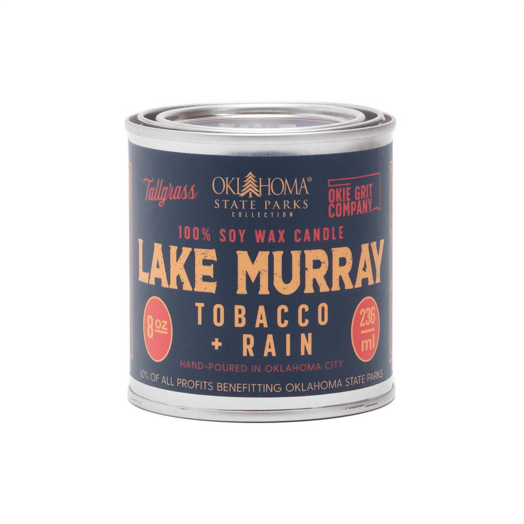 Lake Murray: Tobacco + Rain Soy Wax Candle