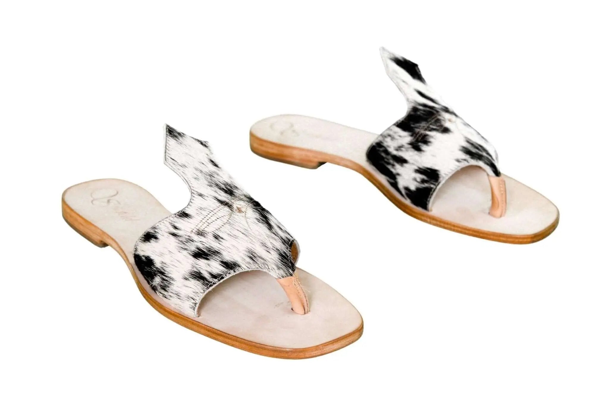 Luciana Cowhide Flip Flop Sandals – Size 10