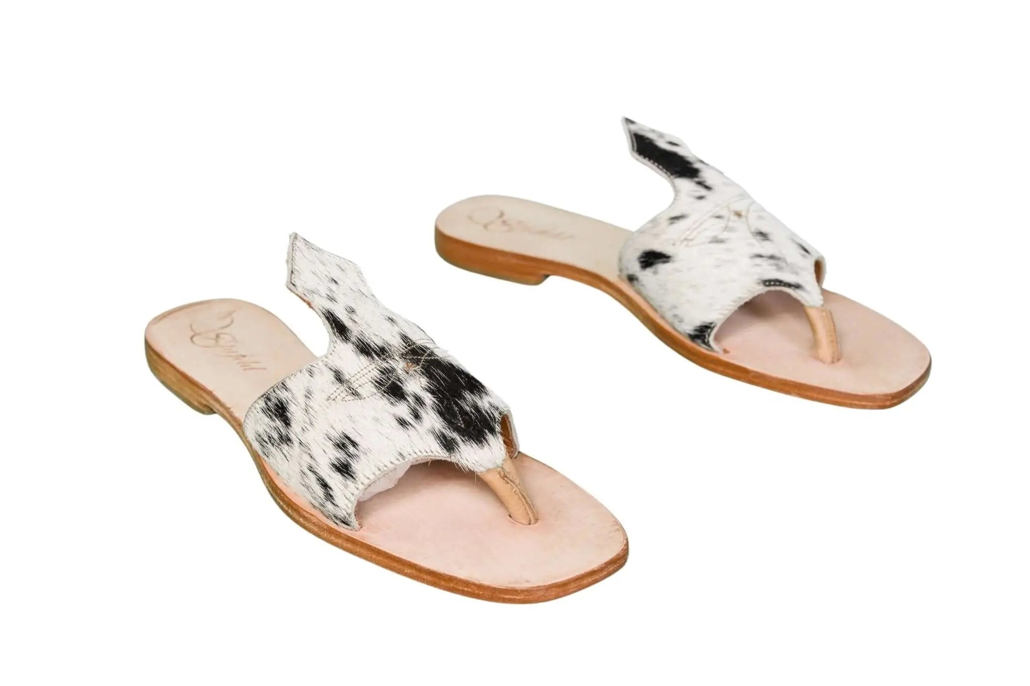 Luciana Cowhide Flip Flop Sandals – Size 10