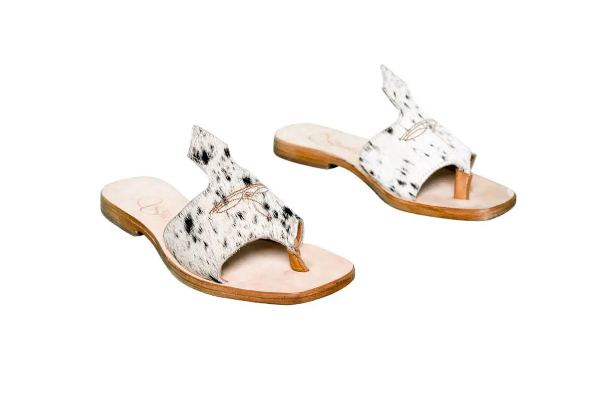 Luciana Cowhide Flip Flop Sandals – Size 7
