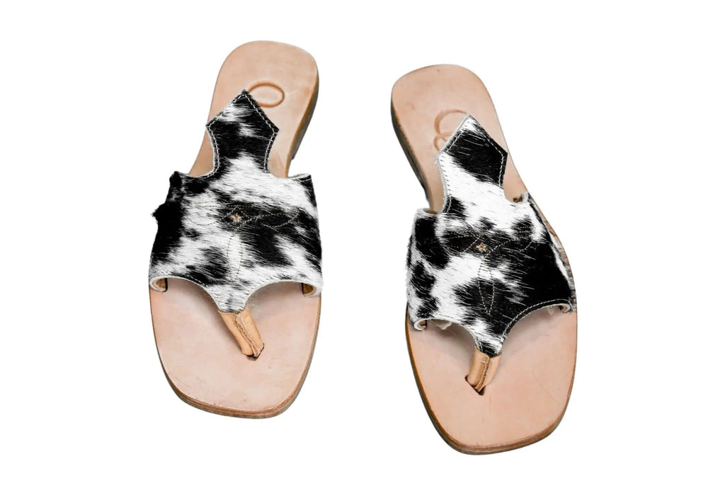 Luciana Cowhide Flip Flop Sandals – Size 7