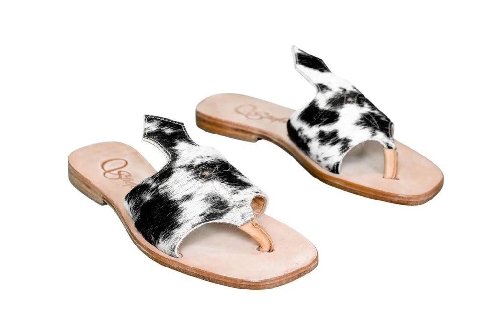 Luciana Cowhide Flip Flop Sandals – Size 7