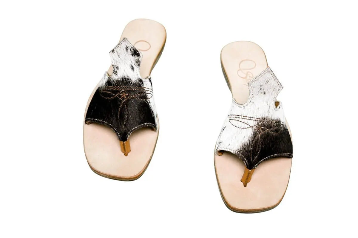 Luciana Cowhide Flip Flop Sandals – Size 7
