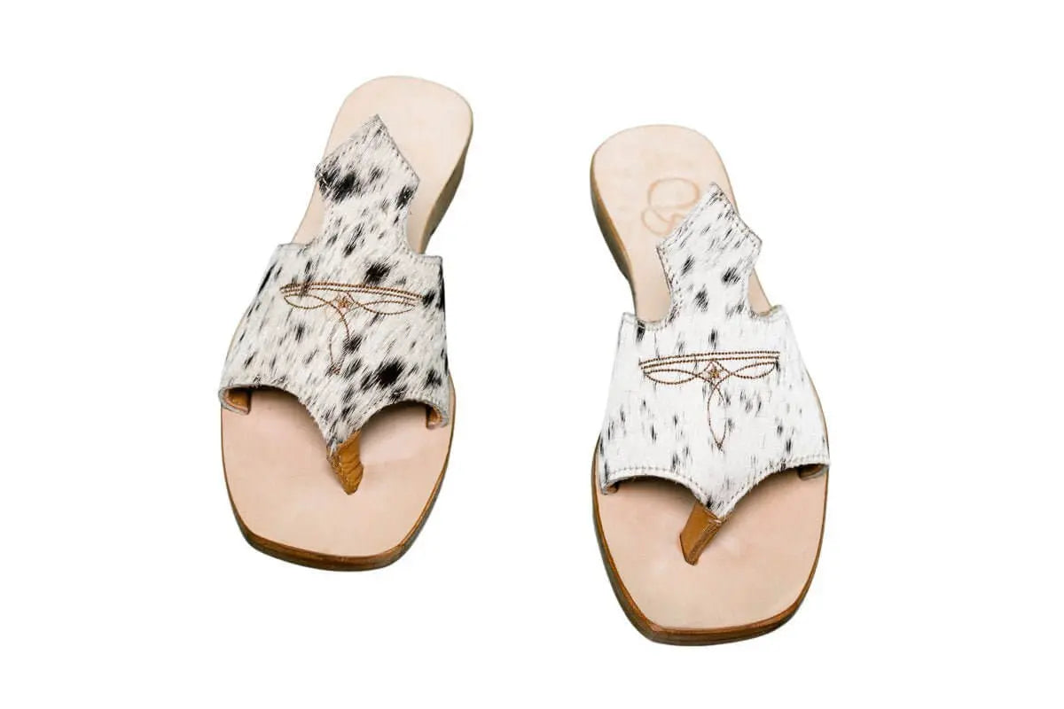 Luciana Cowhide Flip Flop Sandals – Size 7