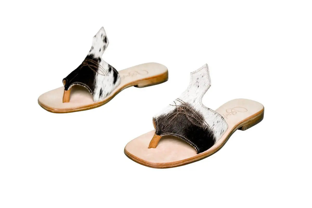 Luciana Cowhide Flip Flop Sandals – Size 7