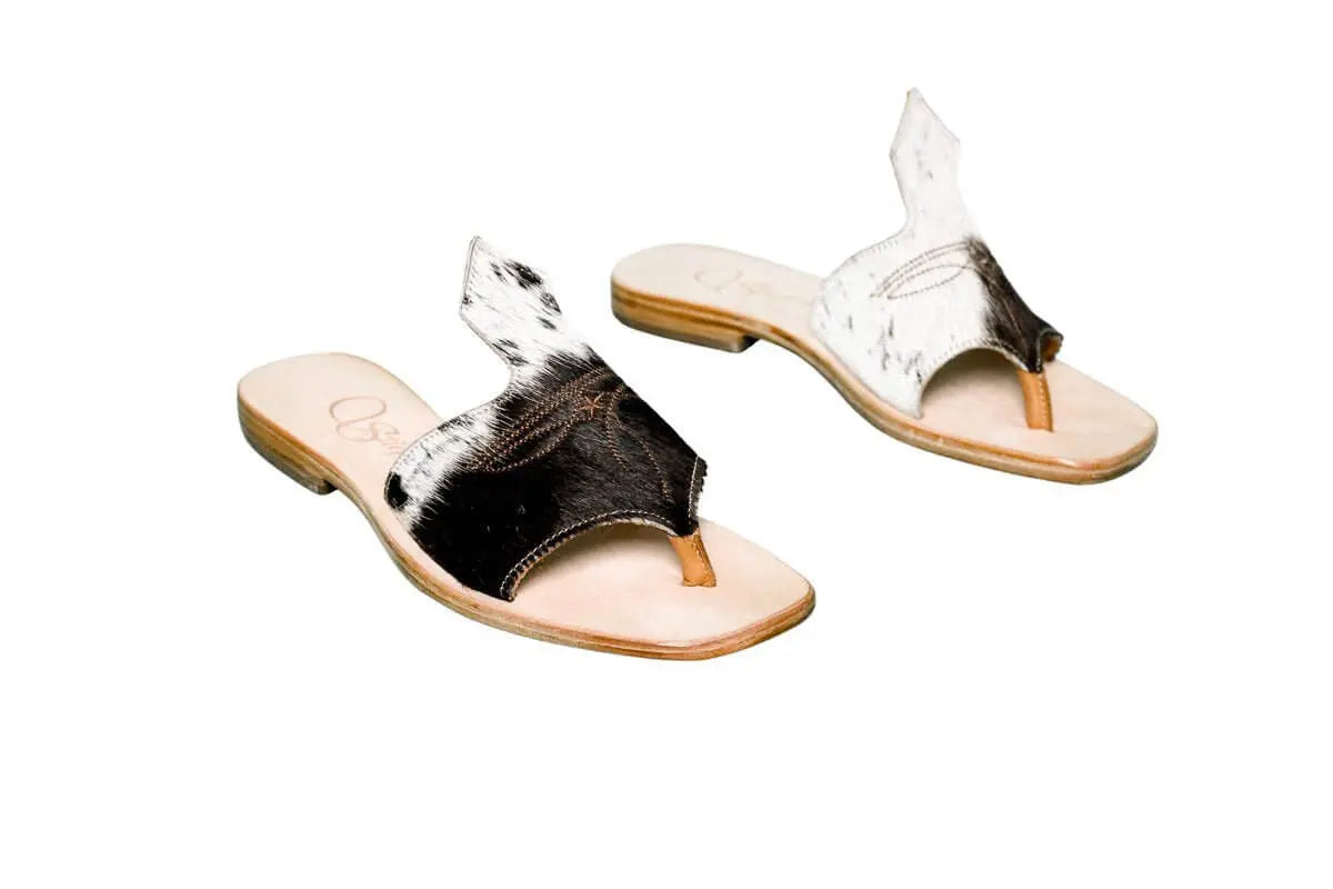 Luciana Cowhide Flip Flop Sandals – Size 7