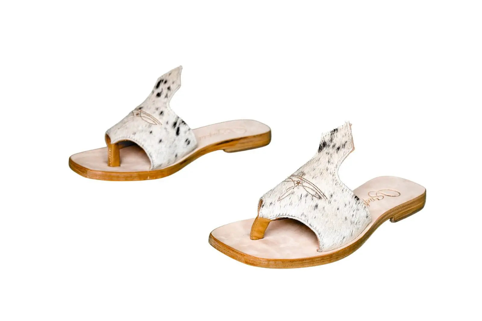 Luciana Cowhide Flip Flop Sandals – Size 8