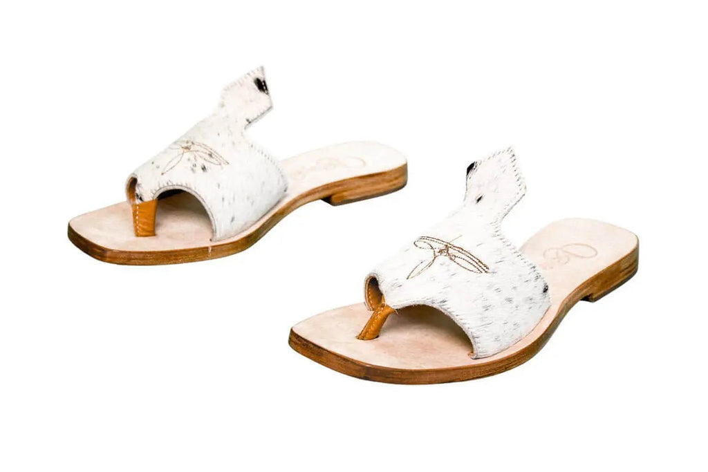 Luciana Cowhide Flip Flop Sandals – Size 8