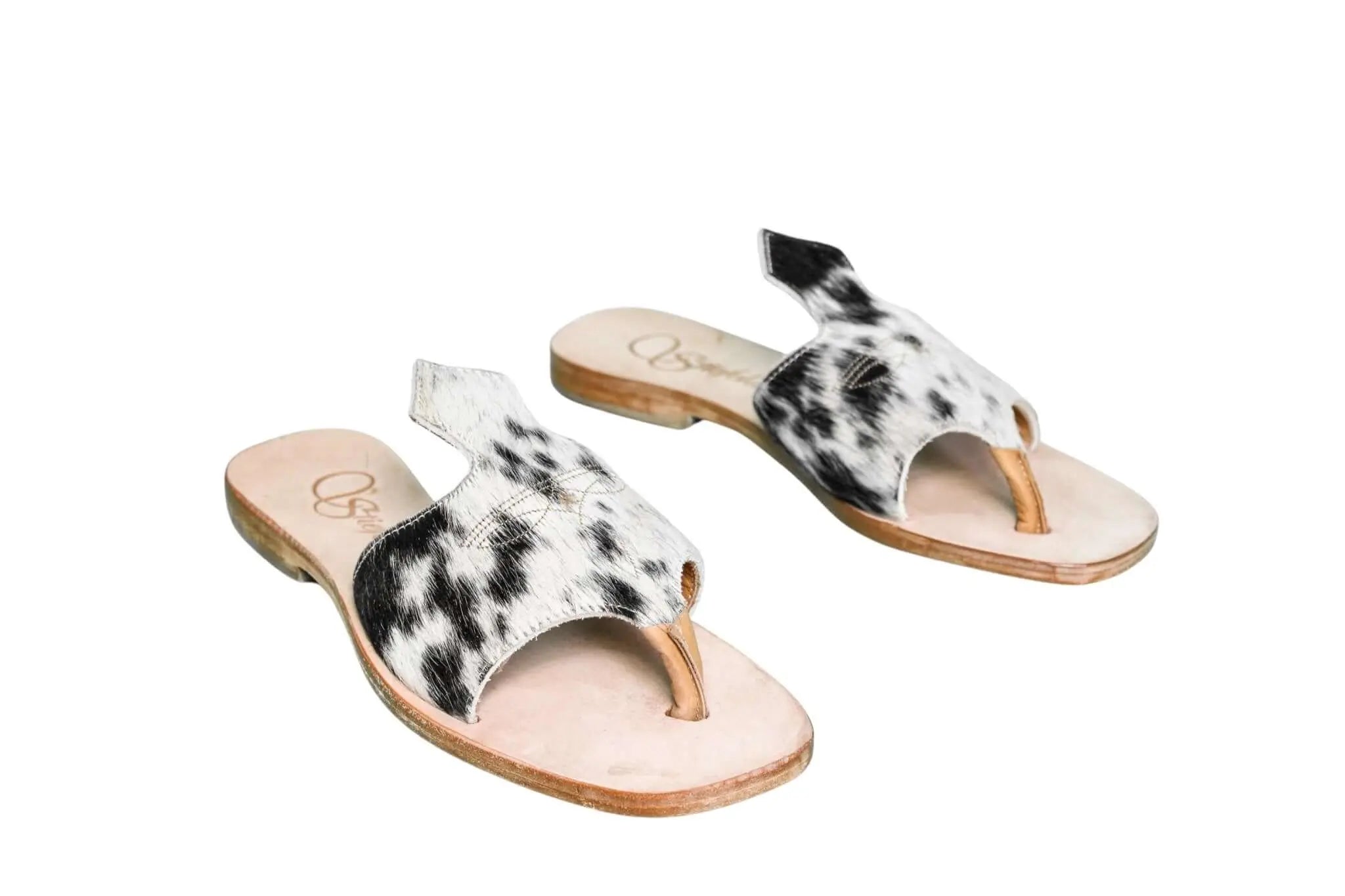 Luciana Cowhide Flip Flop Sandals – Size 8