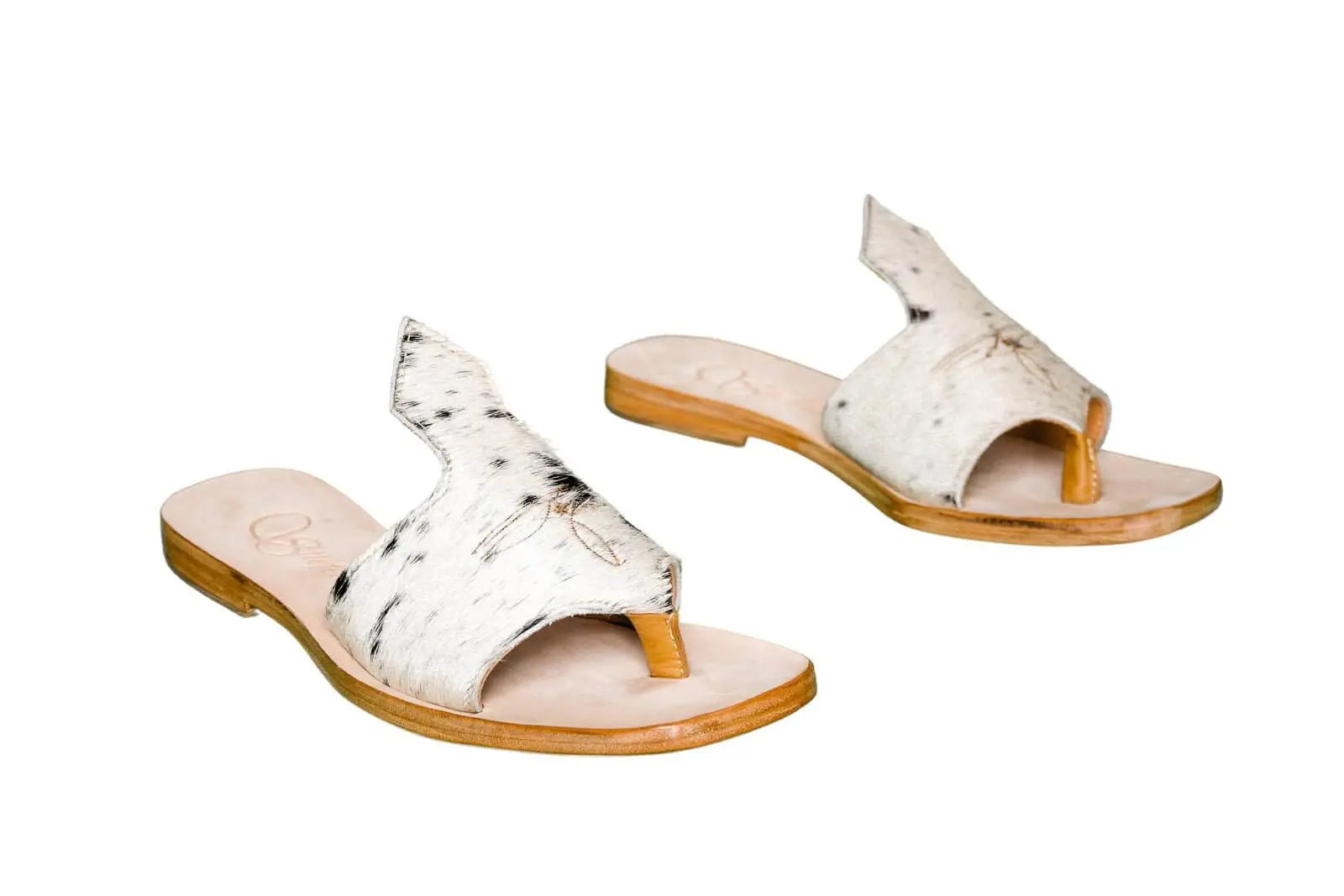 Luciana Cowhide Flip Flop Sandals – Size 9