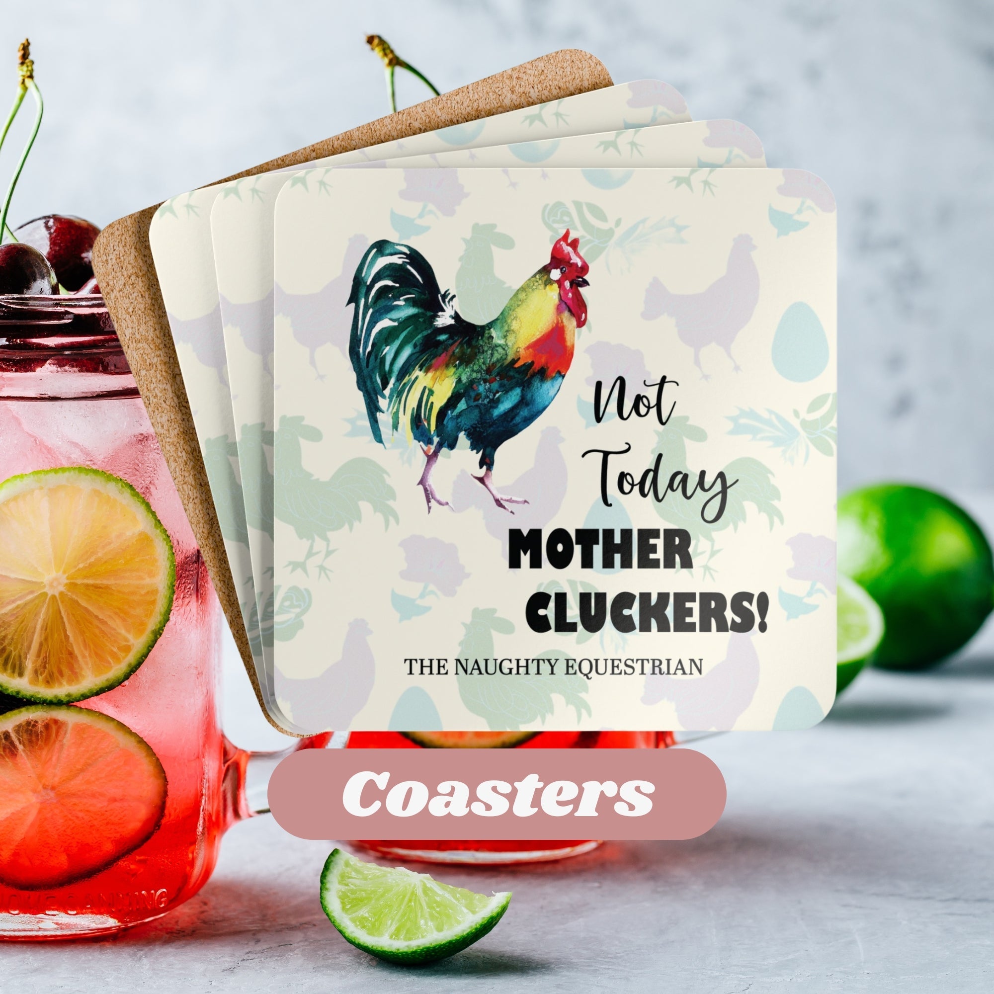 Rooster Resilience Coaster Set