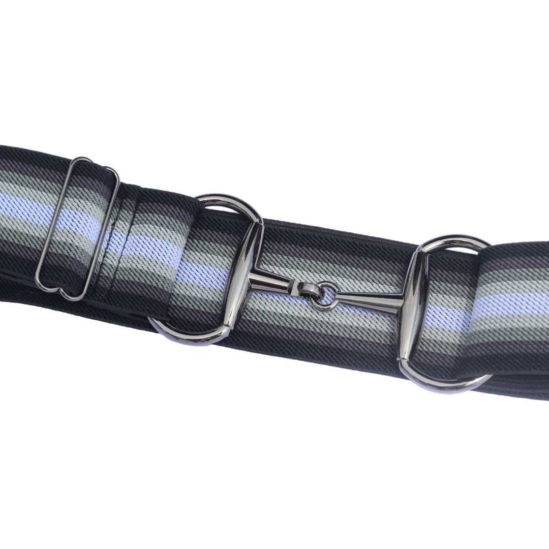 Snaffle Comfort Fit Belt - Black & White Ombre