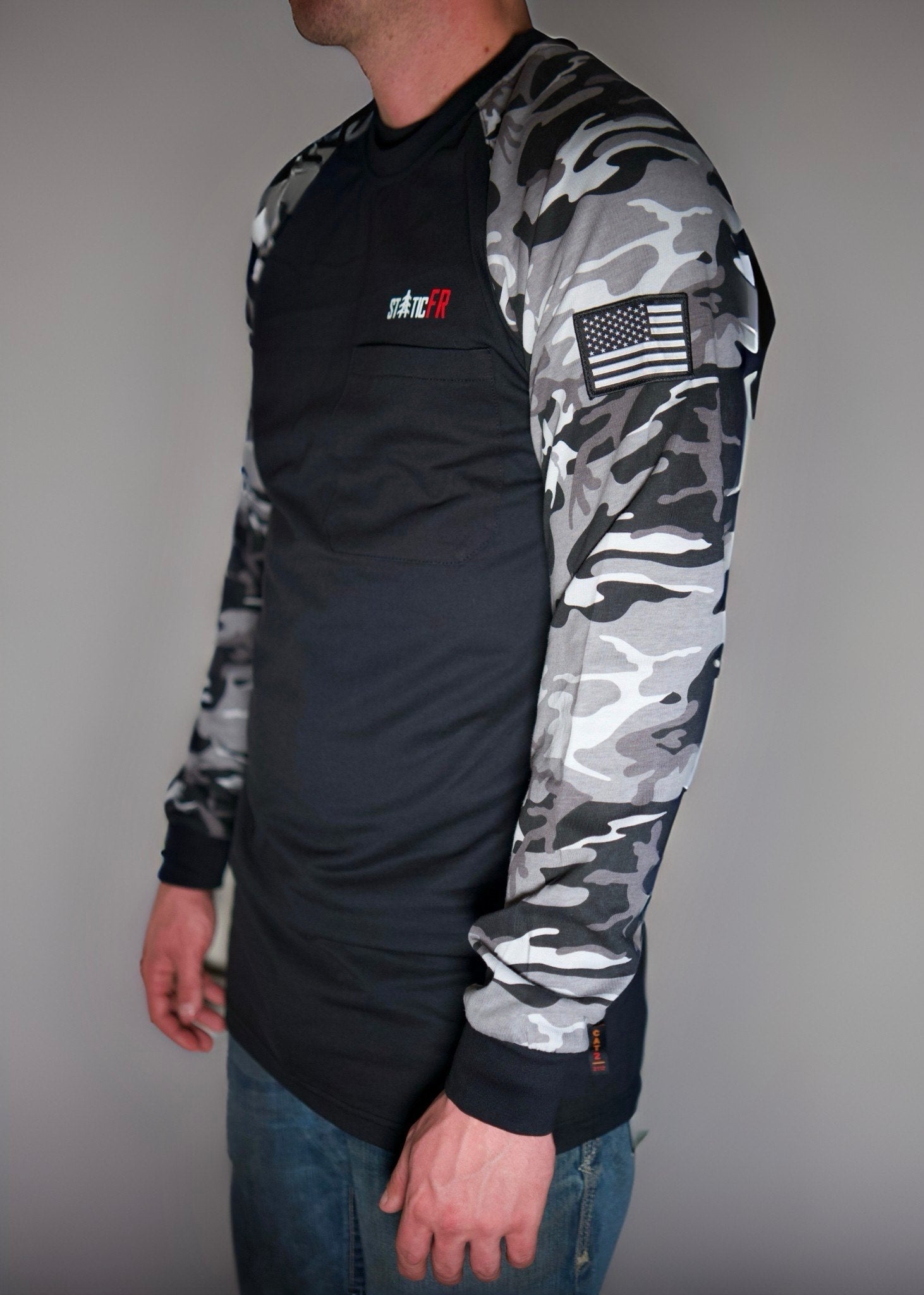 FR Camo Men's Shirt - Black/Gray