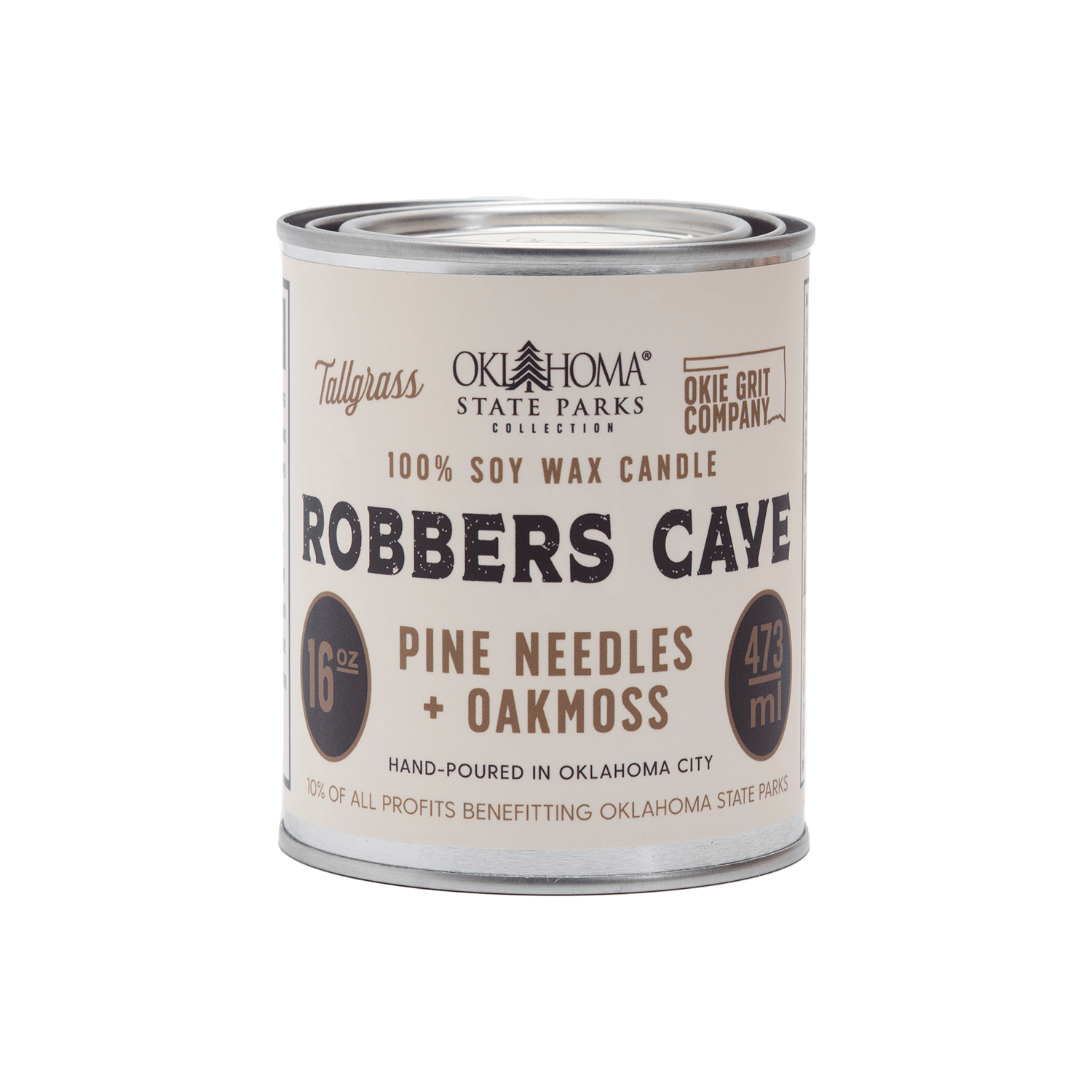 Robbers Cave: Pine Needles + Oakmoss Soy Wax Candle