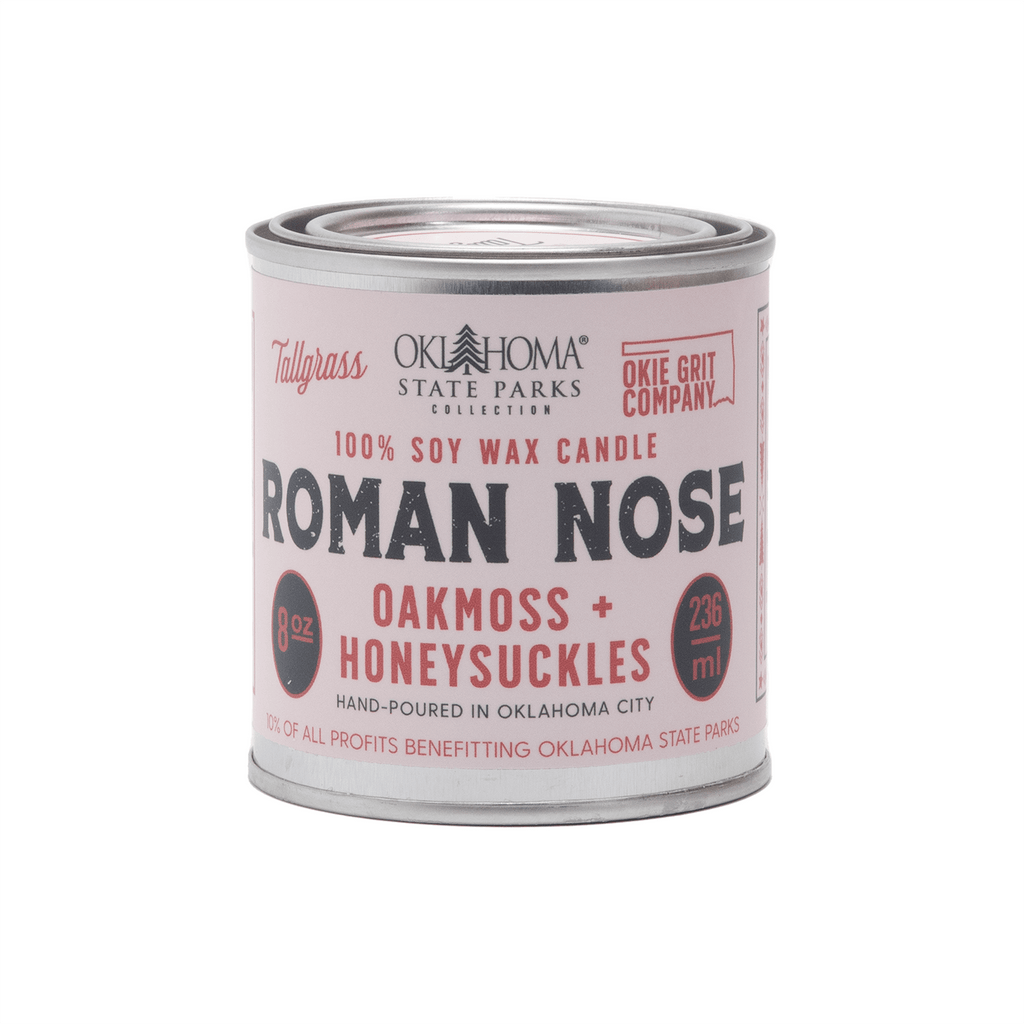 Roman Nose: Oakmoss + Honeysuckle Soy Wax Candle