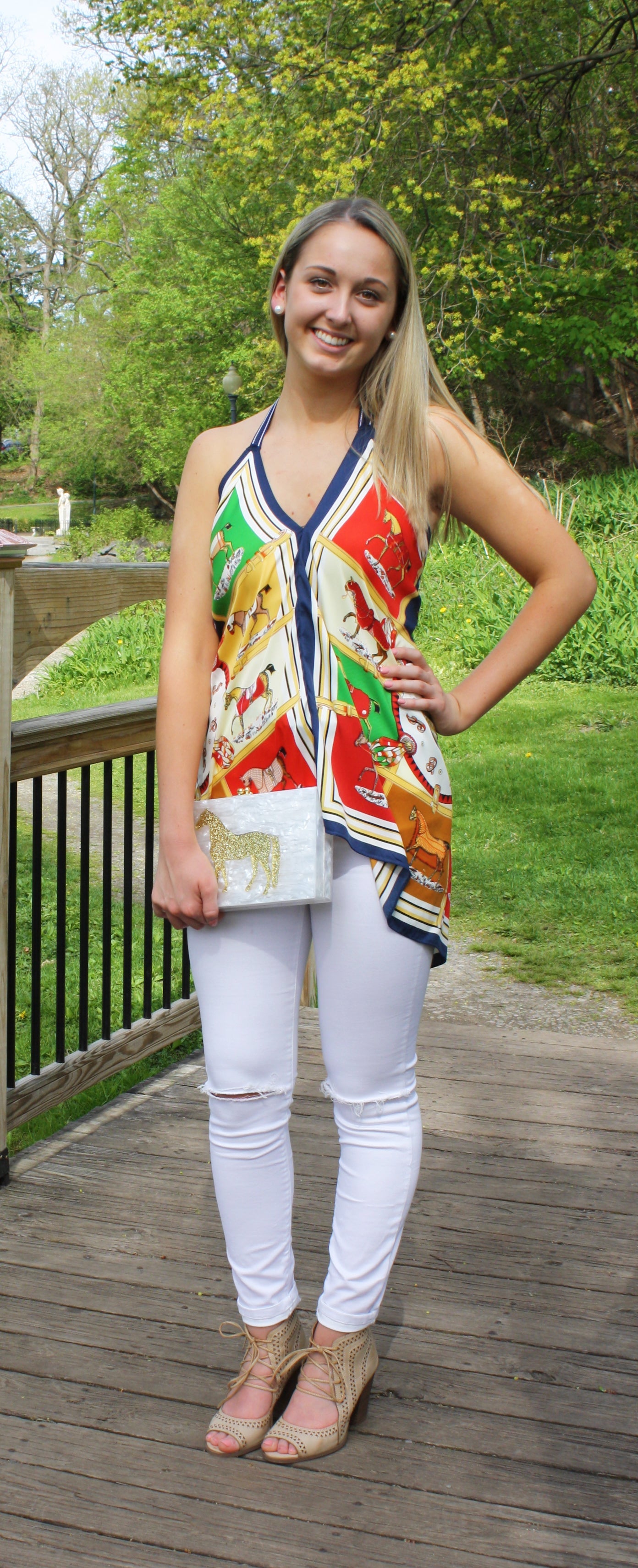 Equestrian Silk Women's Top