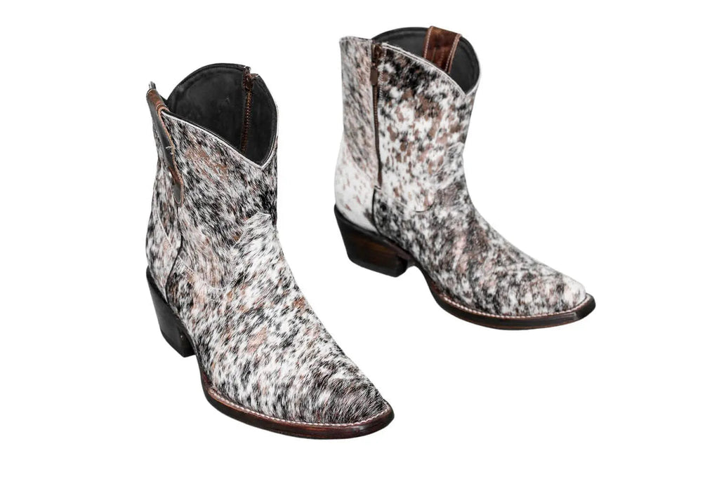 The Loretta Cowhide Boots - Rose Gold Metallic Limited Edition
