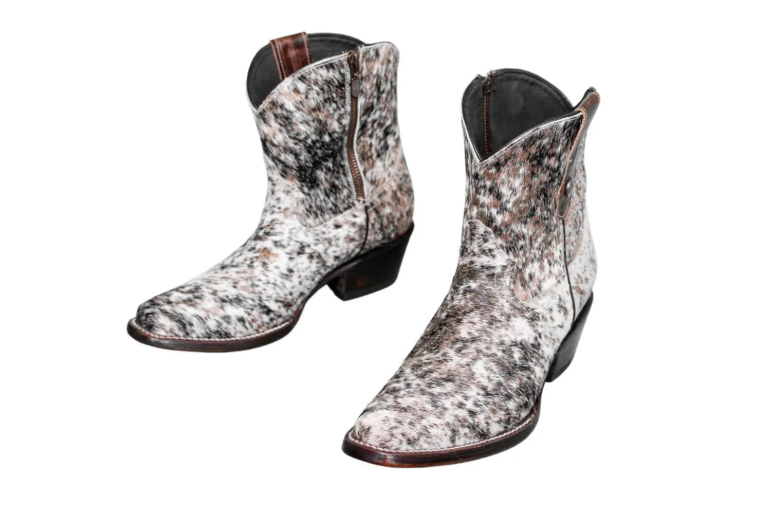 The Loretta Cowhide Boots - Rose Gold Metallic Limited Edition