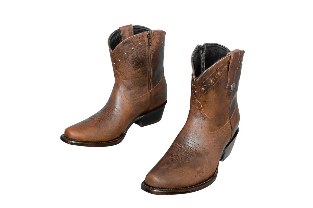 The Loretta Brown Leather Boots