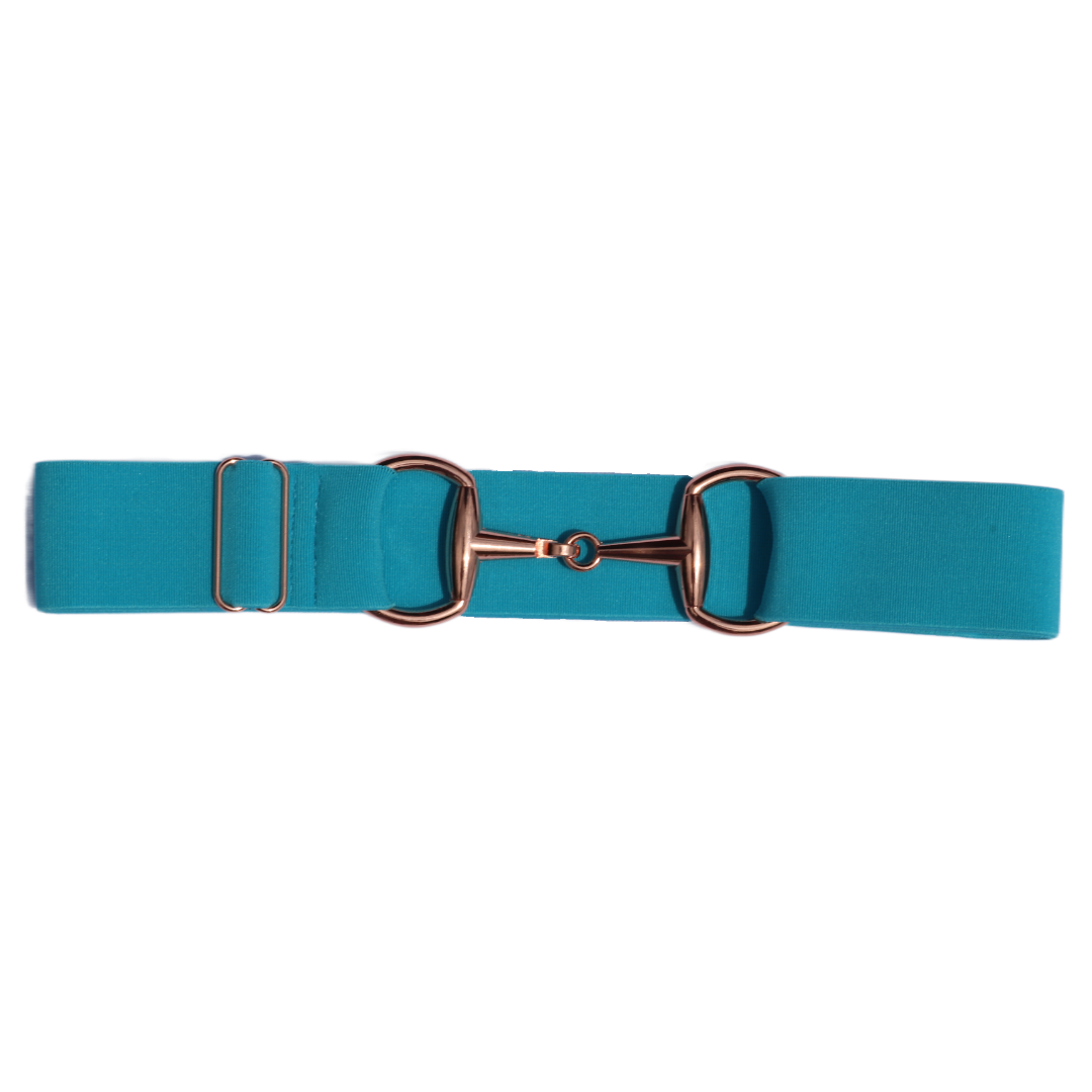 Snaffle Comfort Fit Belt - Turquoise